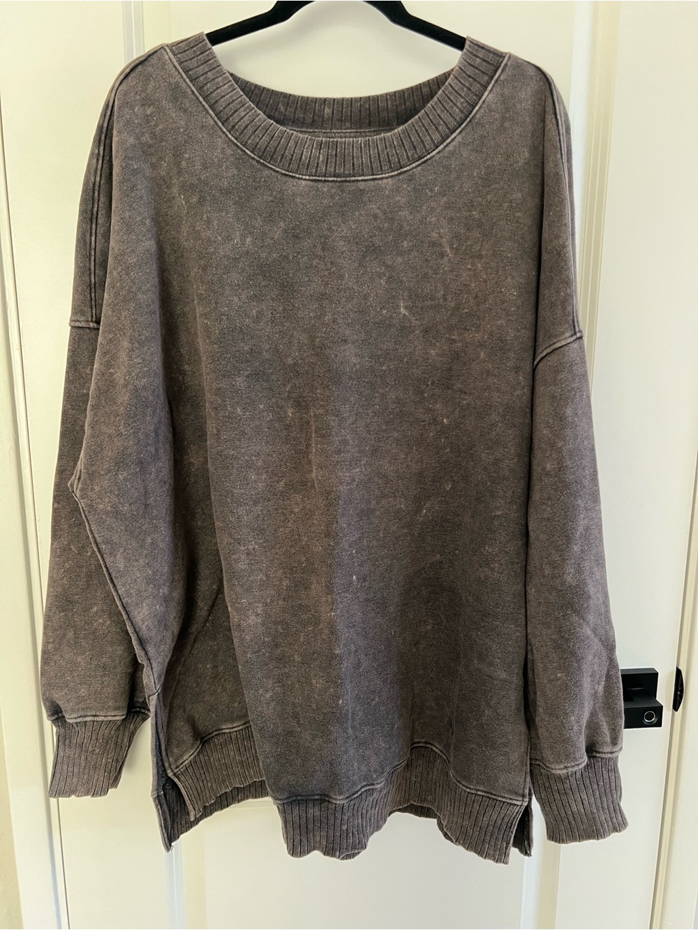 SO Gray Fleece-Lined XXL Crewneck Sweatshirt